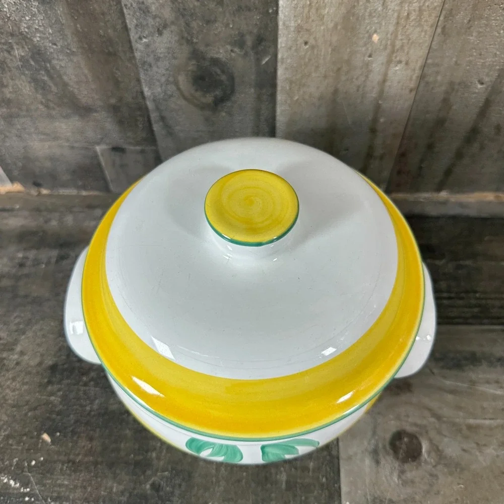 Herend Village Lemonade Covered Bowl Serving Vegetable Casserole Retired Hungary